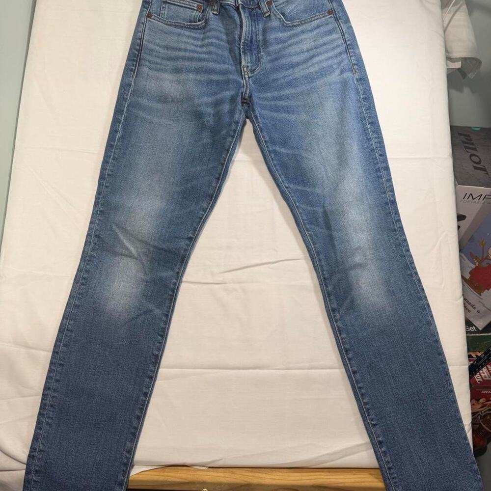 Madewell Skinny Jeans Womens 30x32 Light Wash Denim Low Rise Skinny Stretch